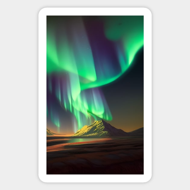 Aurora borealis Sticker by Gaspar Avila